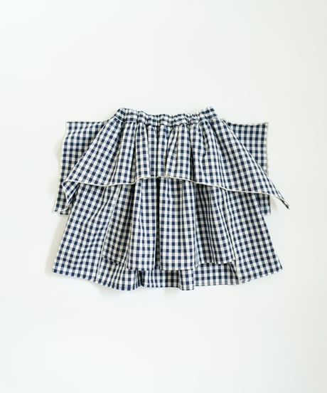 folk made / GINGHAM PUFF SKIRT