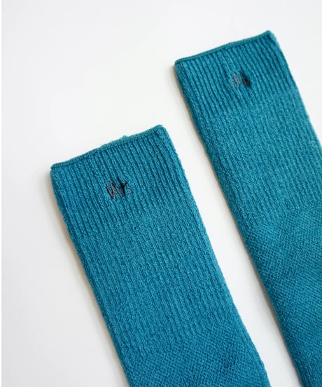 MOUN TEN. / wool cotton rib tube socks