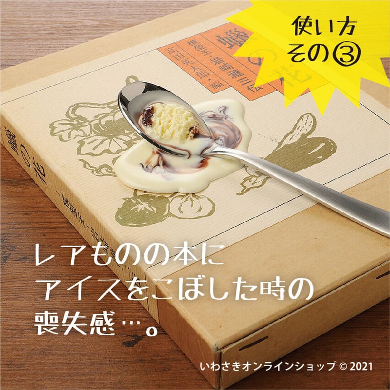 あっ!!」アイス溶けちゃった！（チョコマーブル／スプーン付