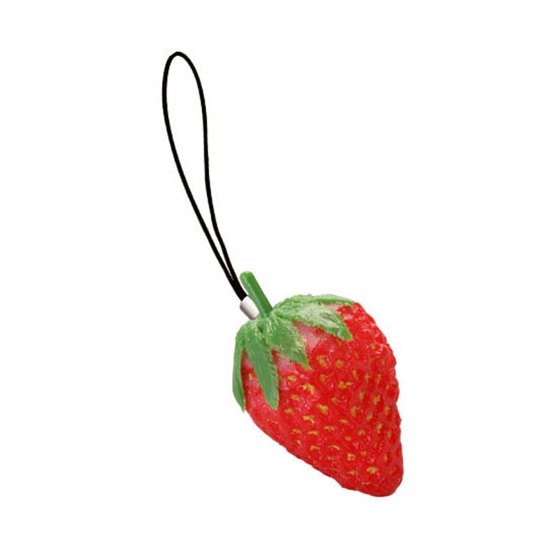 イチゴ　ストラップ　可愛い イチゴストラップ*2粒1色タイプ*レース編み* 携帯ストラップ