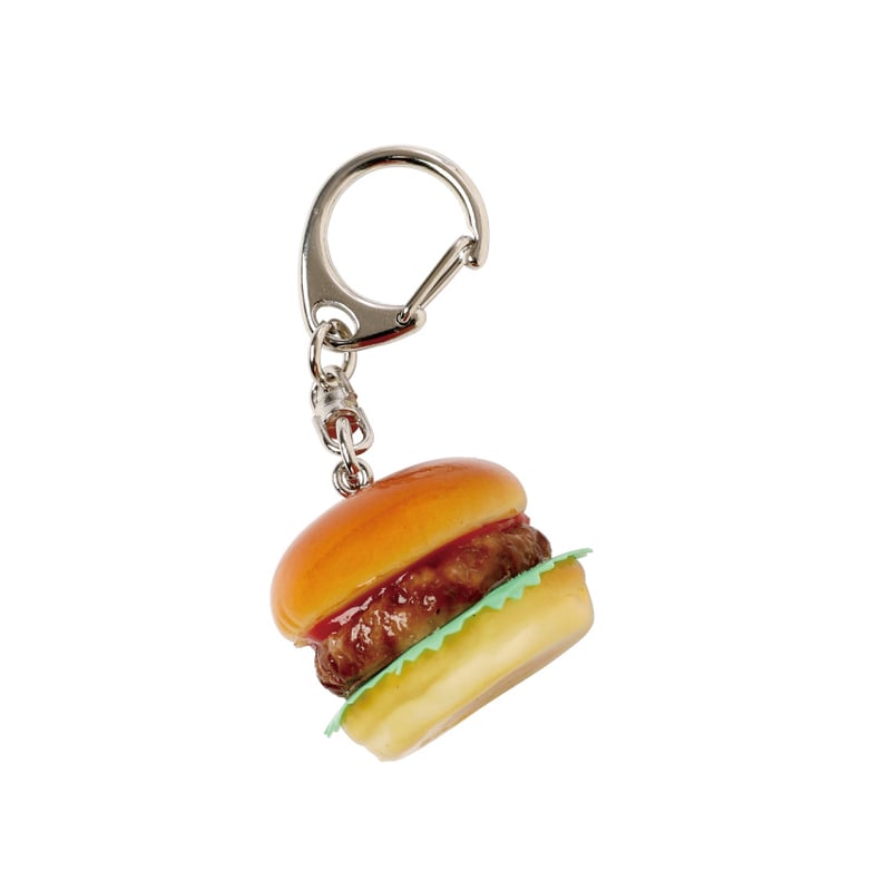 レトロ ヴィンテージ ハンバーガー サンド マスコット キーホルダー ハンバーガーキーホルダー | IWASAKI Online Shop