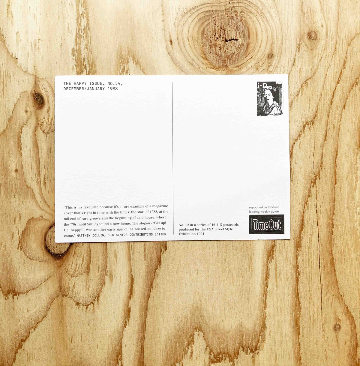 i-D MAGAZINE 054 postcard | sleepsundaysalon