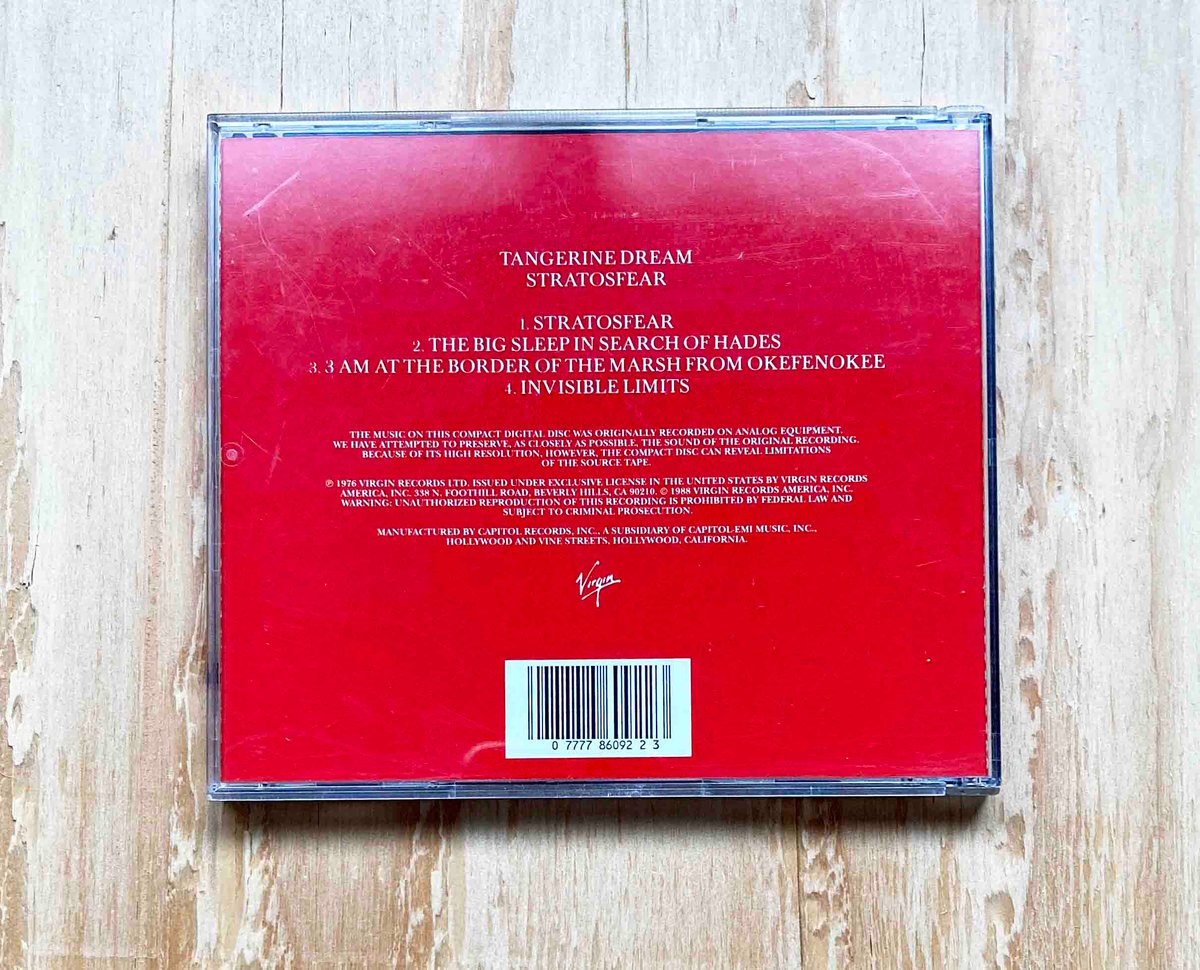 【中古】「未使用品」［CD］Stratosfear TANGERINE DREAM / STRATOSFEAR | sleepsundaysalon