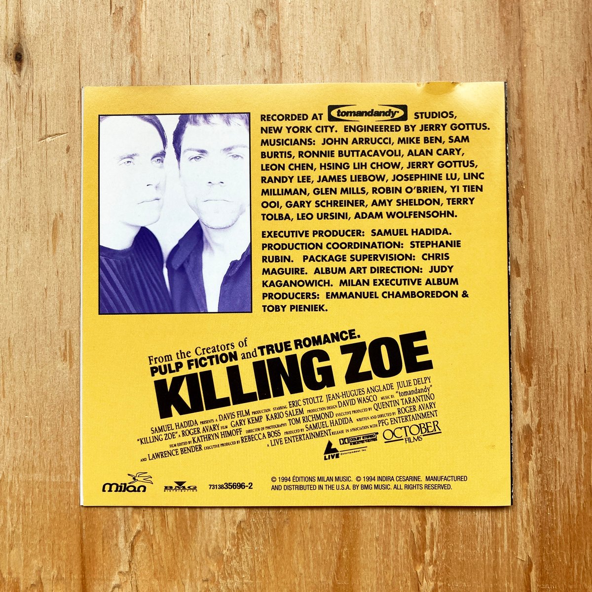 KILLING ZOE / OST | sleepsundaysalon