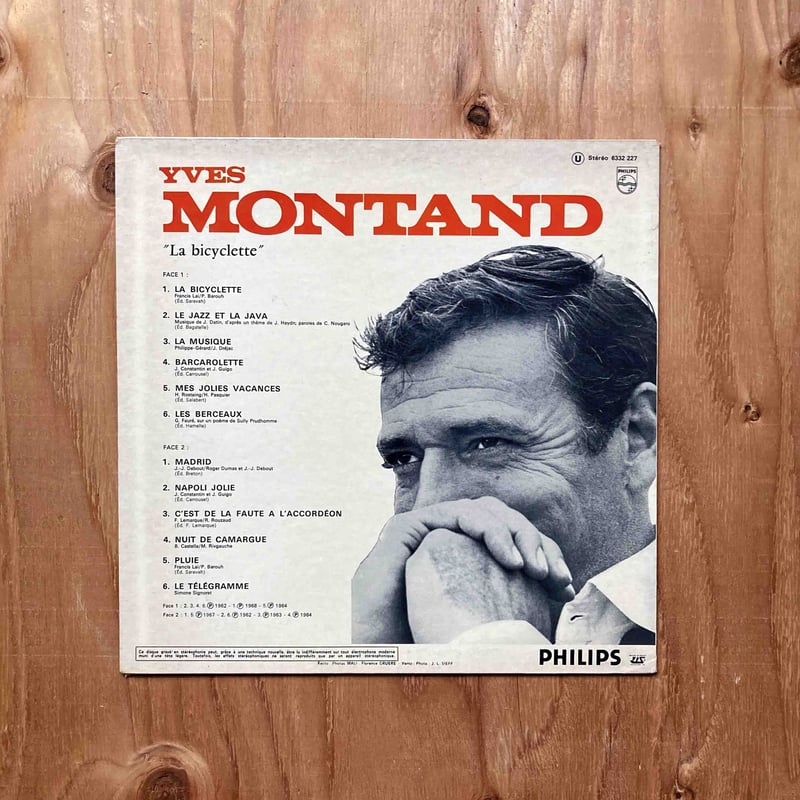 YVES MONTAND / LA BICYCLETTE | sleepsundaysalon 