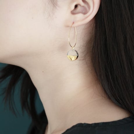 sorte glass jewelry ピアス　SJG-011SQ