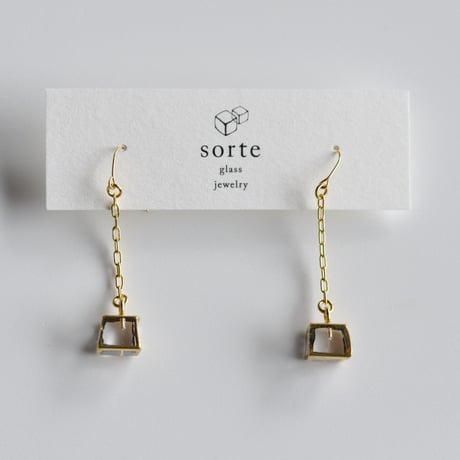 sorte glass jewelry ピアス　SGJ-017P