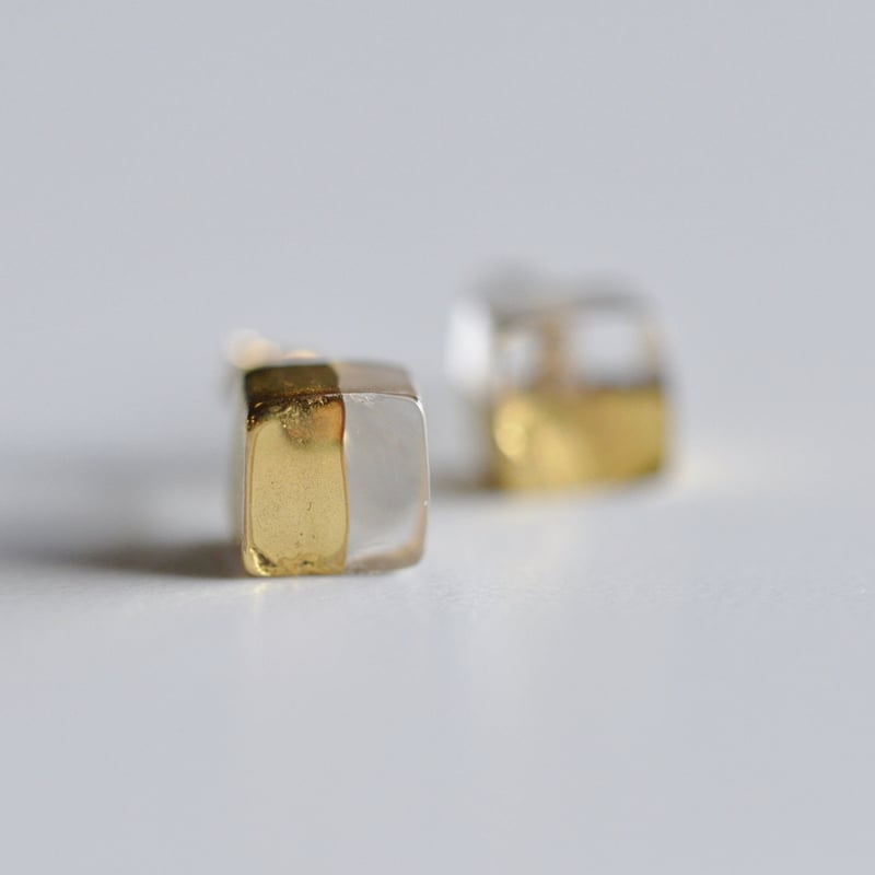 シャナシャナゴールドたっぷりピアス sorte glass jewelry ピアス SGJ-003P | sorte glass