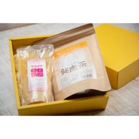 【ギフトやプレゼントに♡】卑弥呼の健康茶と玄米甘酒のセット　化粧箱入り