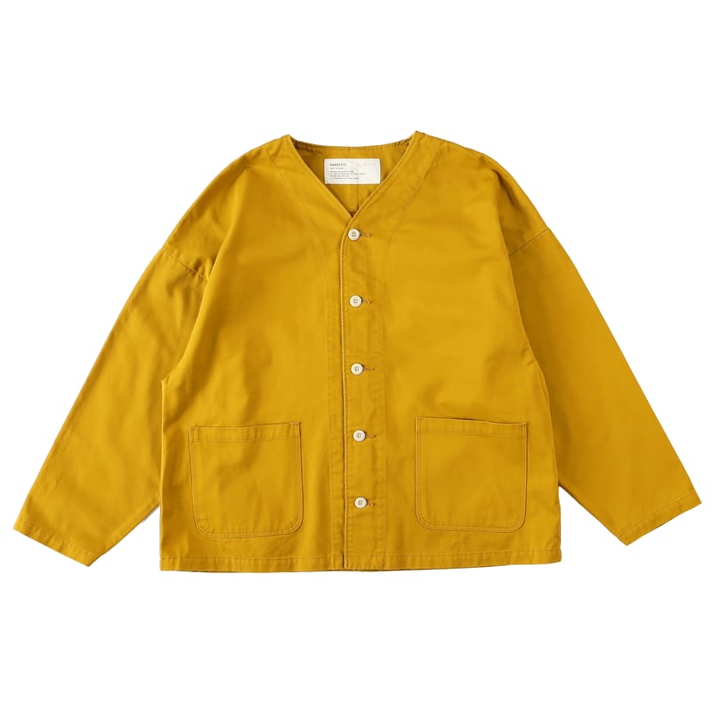 CHINO CLOTH COLLARLESS JACKET チノクロス ノーカラー ジャケッ