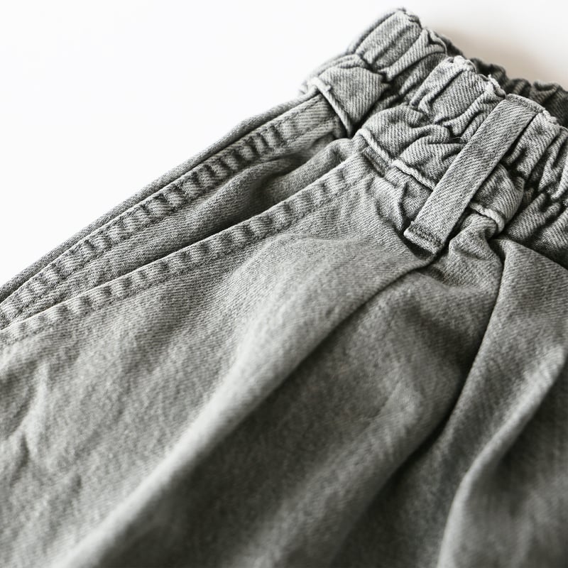 BLACK DENIM CIRCUS PANTS_GRAY FADE ブラックデニム サーカ BLACK DENIM CIRCUS PANTS_GRAY FADE ブラックデニム サーカ