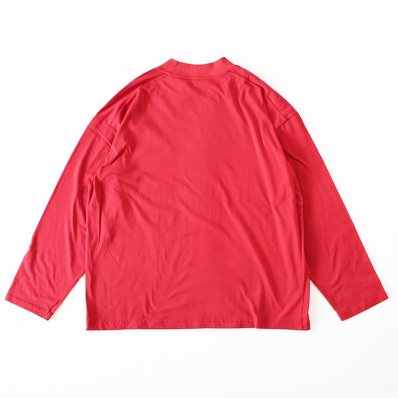 MOCK NECK L/S TEE ORGANIC COTTON JERSEY 長袖モッ