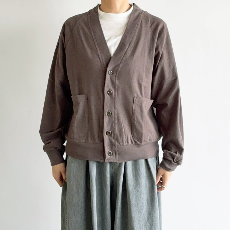 CARDIGAN COTTON LINEN 綿ベルギーリネン カーディガン A52608