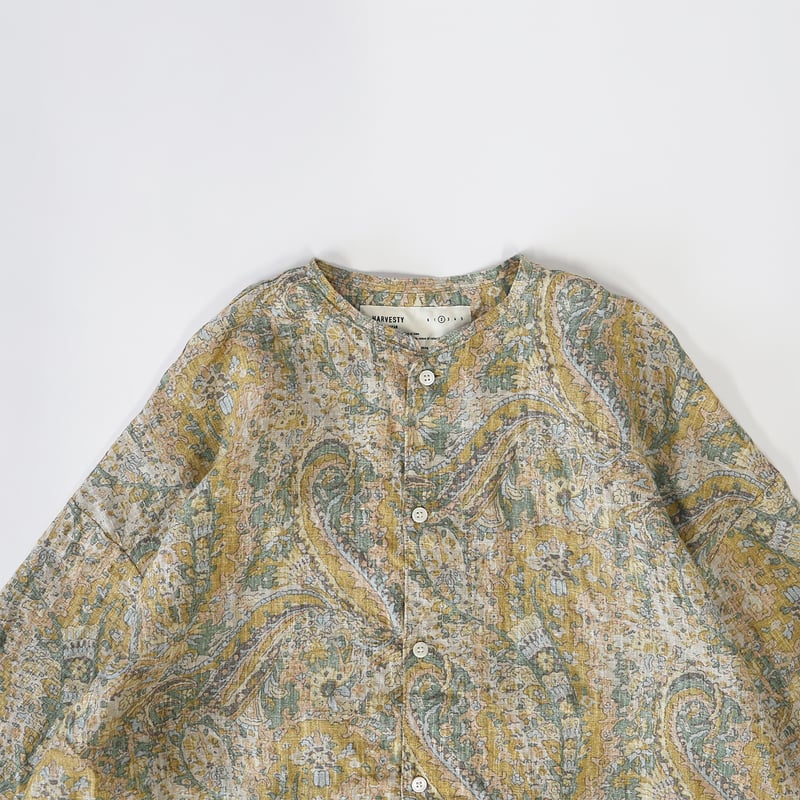 LINEN PRINTED ATELIER ROBE【PAISLEY】（リネン ペイズリー柄 ...