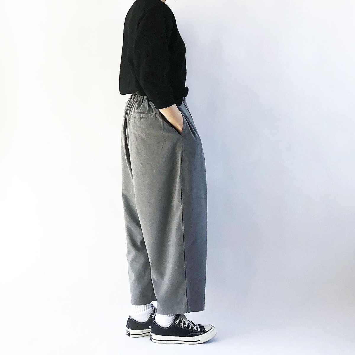 T/R WIDE EGG LONG PANTS ワイドエッグ ロングパンツ A21610  