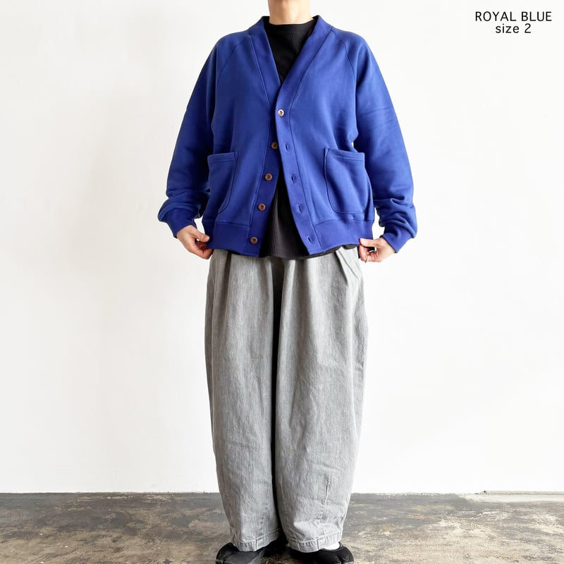 SWEAT CARDIGAN 裏毛スウェット カーディガン A52519 | HARVESTY