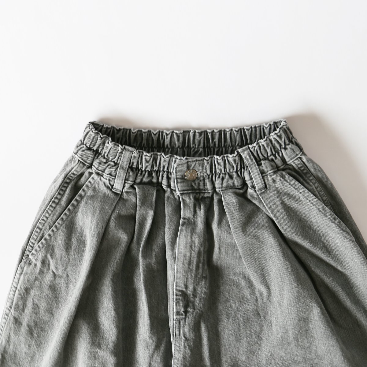 BLACK DENIM CIRCUS PANTS_GRAY FADE ブラックデニム サーカ BLACK DENIM CIRCUS PANTS_GRAY FADE ブラックデニム サーカ