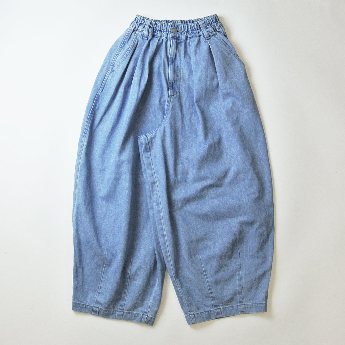 10oz DENIM CIRCUS PANTS / LIGHT BLUE 10ozデニムサーカ