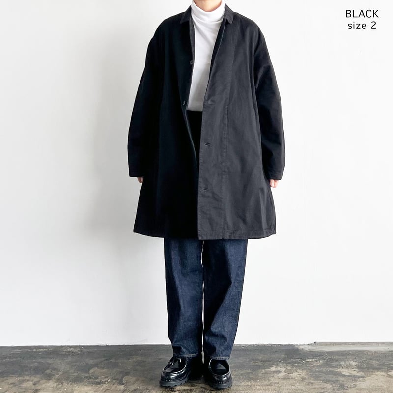 HARVESTY リサイクルシャギーウールオーバーハーフコート(美品)