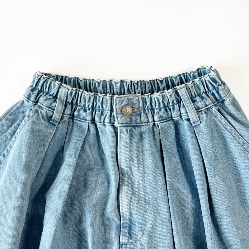 DENIM CIRCUS SKIRT / LIGHT BLUE デニム サーカススカート /