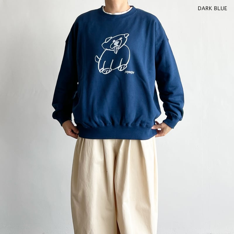 PRINTED SWEATSHIRT【DOG】プリントスウェット A52522 | HARVESTY