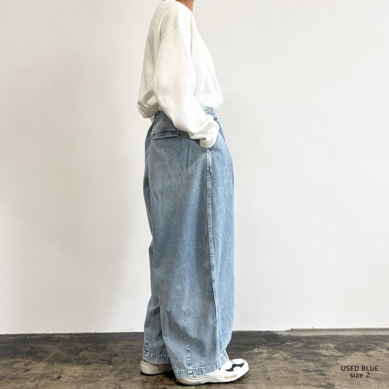 BIG DENIM CIRCUS PANTS (USED BLUE) ビッグデニムサーカスパン