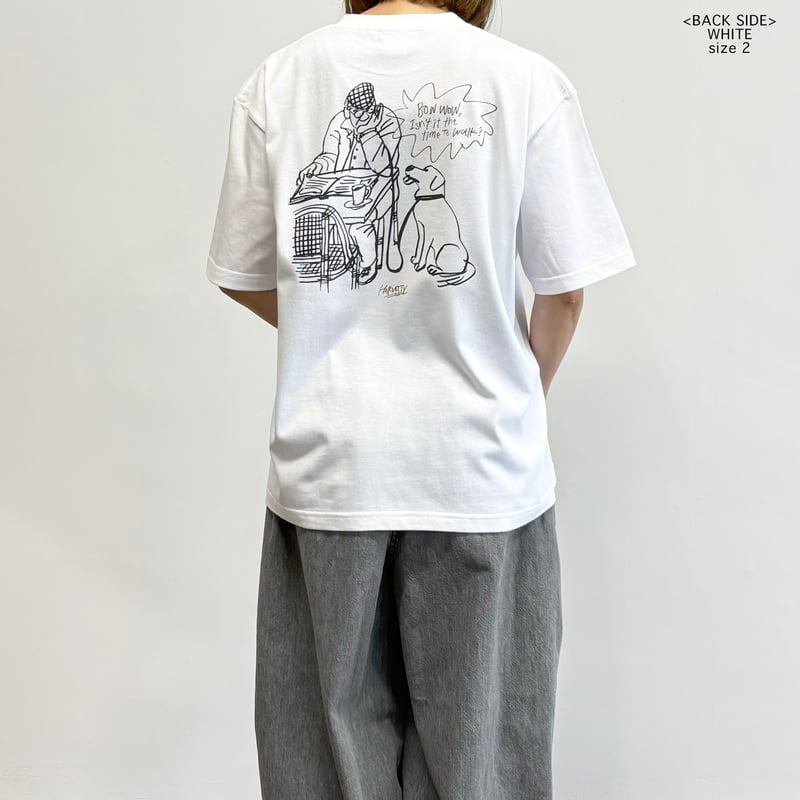 PRINTED BOX TEE【BACK/UNCLE&DOG】 プリントTシャツ A5261