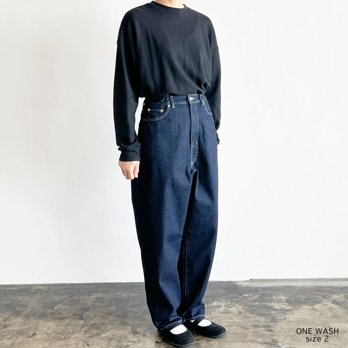 BIG CLASSICAL DENIM PANTS ONE-WASH ビッグクラシカルデニム