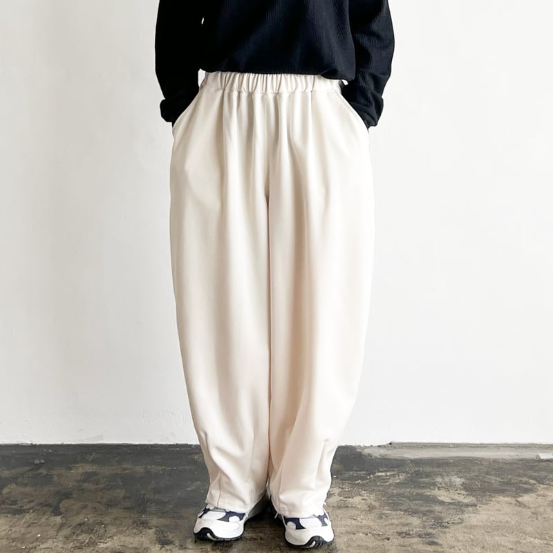 BACK PIQUE JERSEY EASY CIRCUS PANTS 裏カノコジャージ イ