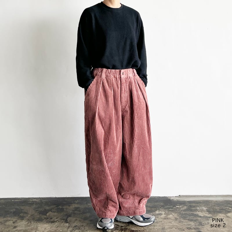 BIG CORDUROY CIRCUS PANTS ビッグコーデュロイ サーカスパンツ A