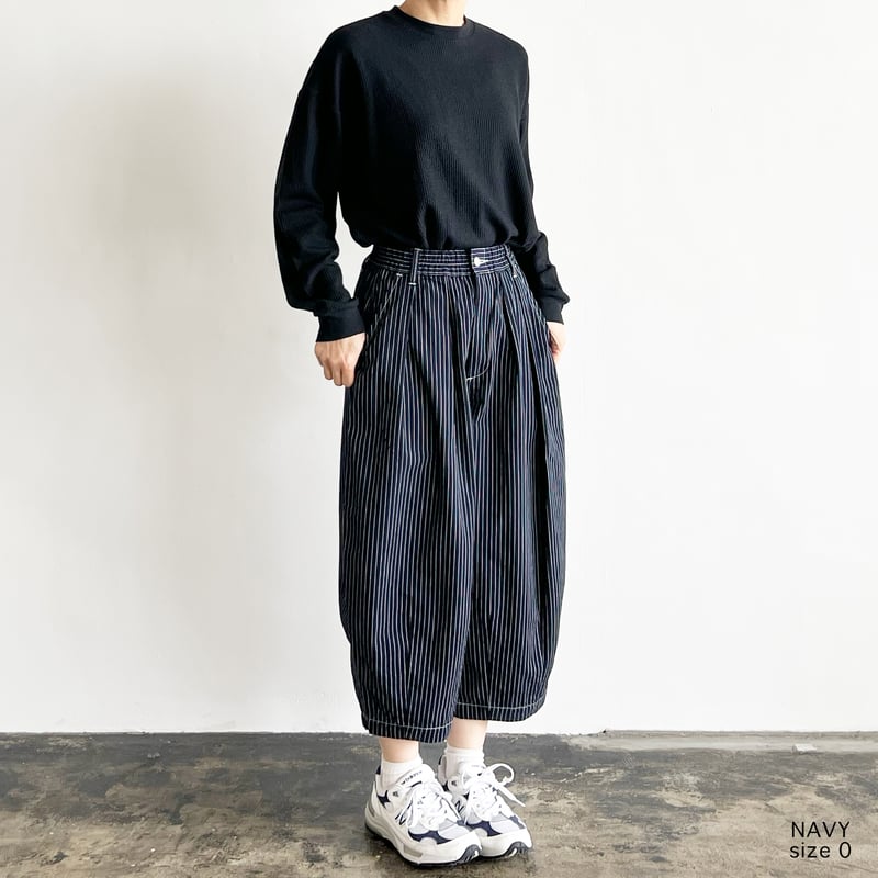 PENCIL STRIPES CIRCUS PANTS ペンシルストライプ サーカスパンツ A