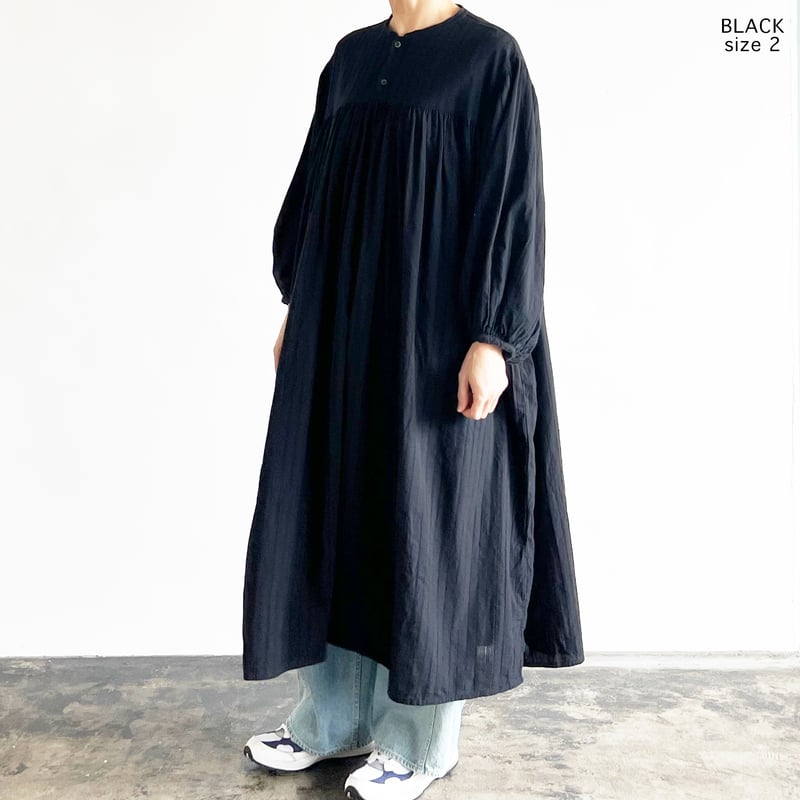 HARVESTY ドビーレース ボヘミアンローブ ギャザー ワンピース　【新品】 DOBBY LACE BOHEMIAN ROBE ドビーレース ボヘミアンローブ A4250