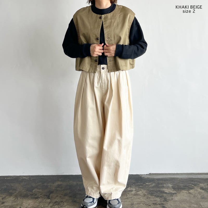 ボレロ 13 CHINO CLOTH BOLERO VEST チノクロス ボレロベスト A32513