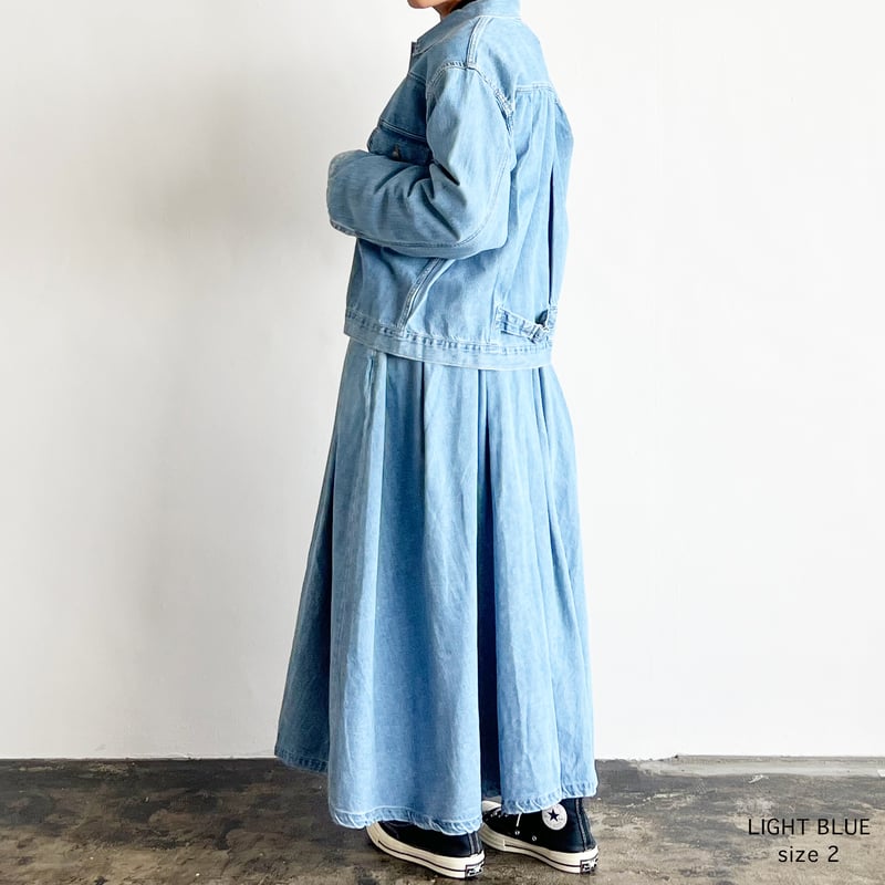 DENIM CARMEN SKIRT / LIGHT BLUE デニムカルメンスカート / ラ