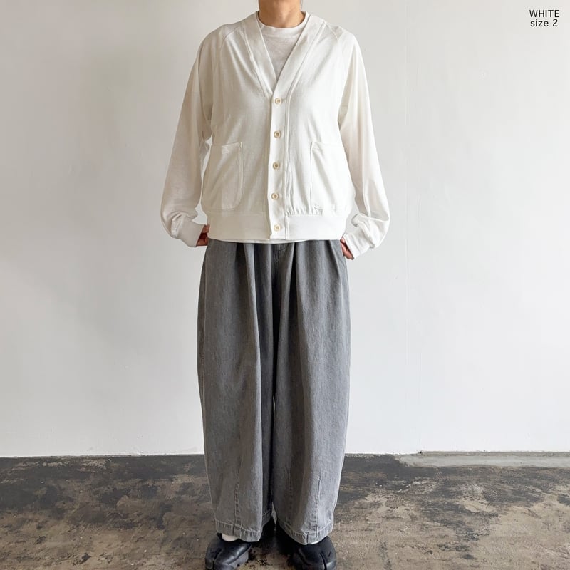 CARDIGAN COTTON LINEN 綿ベルギーリネン カーディガン A52608