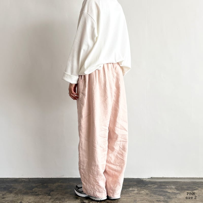 LINEN CANVAS EASY CIRCUS PANTS リネンキャンバス イージーサー
