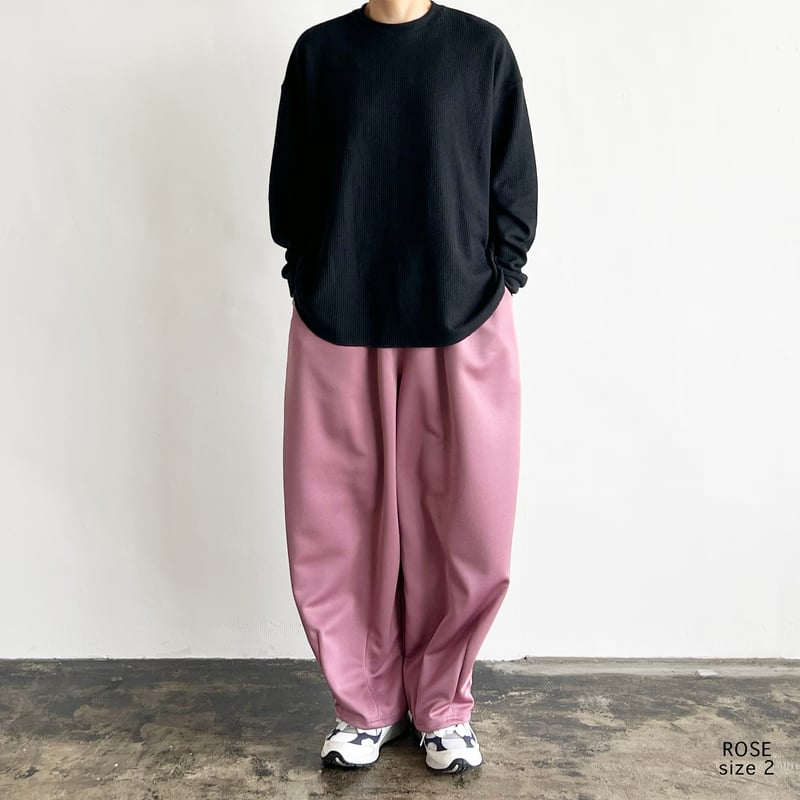 BACK PIQUE JERSEY EASY CIRCUS PANTS 裏カノコジャージ イ