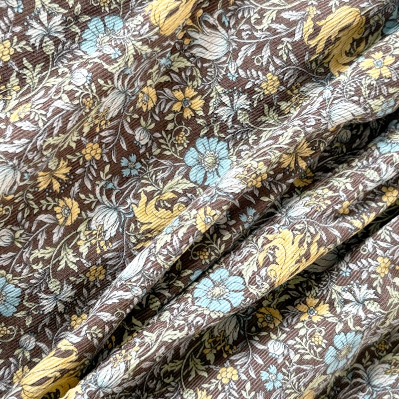 FLOWER CORDUROY EASY CIRCUS PANTS 花柄コーデュロイ イージ