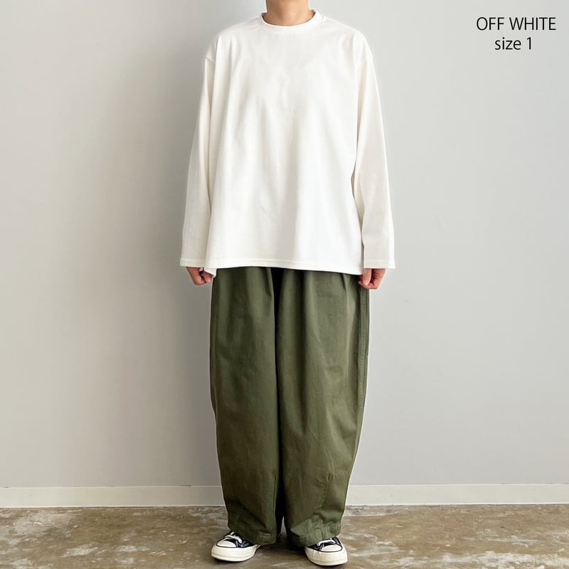 HIDEBOY オーバーサイズTシャツ クリーム色 L 即日発送 オフホワイト メンズ Tシャツ 半袖 OFF-WHITE ブランド トップス