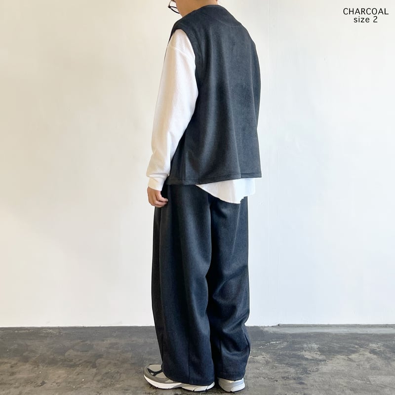 Omar Afridi atelier vest ウールギャバベスト Omar Afridi atelier vest ウールギャバベスト