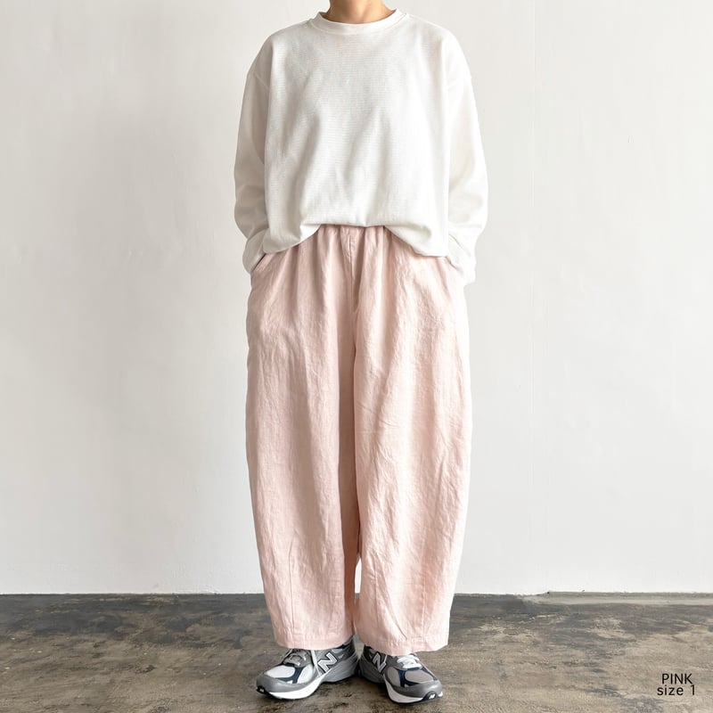 LINEN CANVAS EASY CIRCUS PANTS リネンキャンバス イージーサー