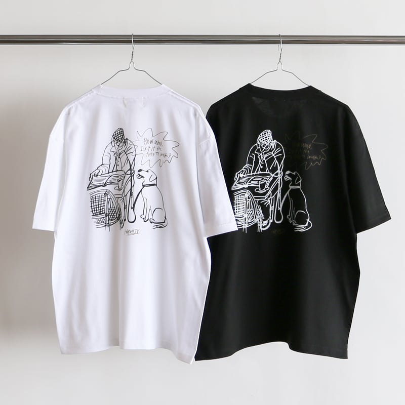 PRINTED BOX TEE【BACK/UNCLE&DOG】 プリントTシャツ A5261