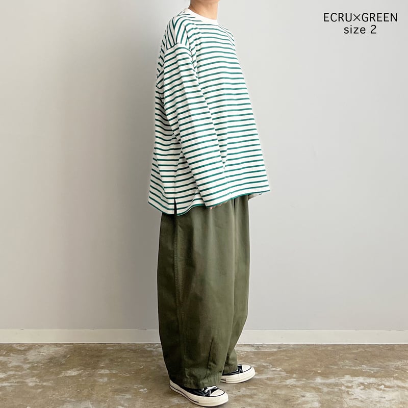 JUMBO L/S STRIPED TEE ボーダー ジャンボ長袖Tシャツ A52304