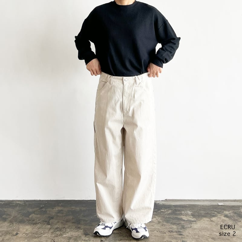 PENCIL STRIPES BIG PAINTER PANTS ペンシルストライプ ビッグペ