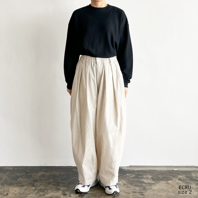 PENCIL STRIPES CIRCUS PANTS ペンシルストライプ サーカスパンツ A