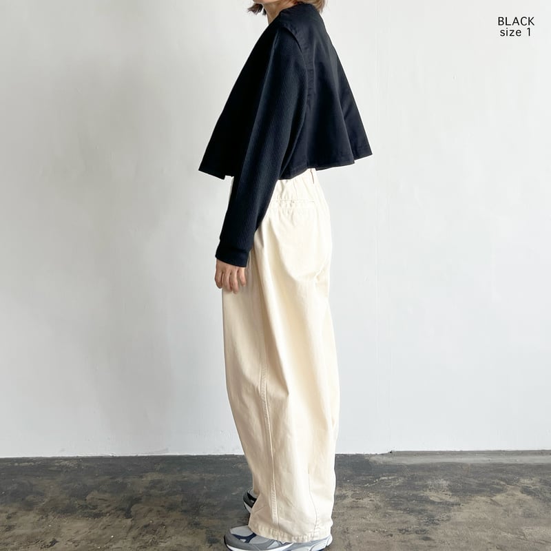CHINO CLOTH BOLERO VEST チノクロス ボレロベスト A32513