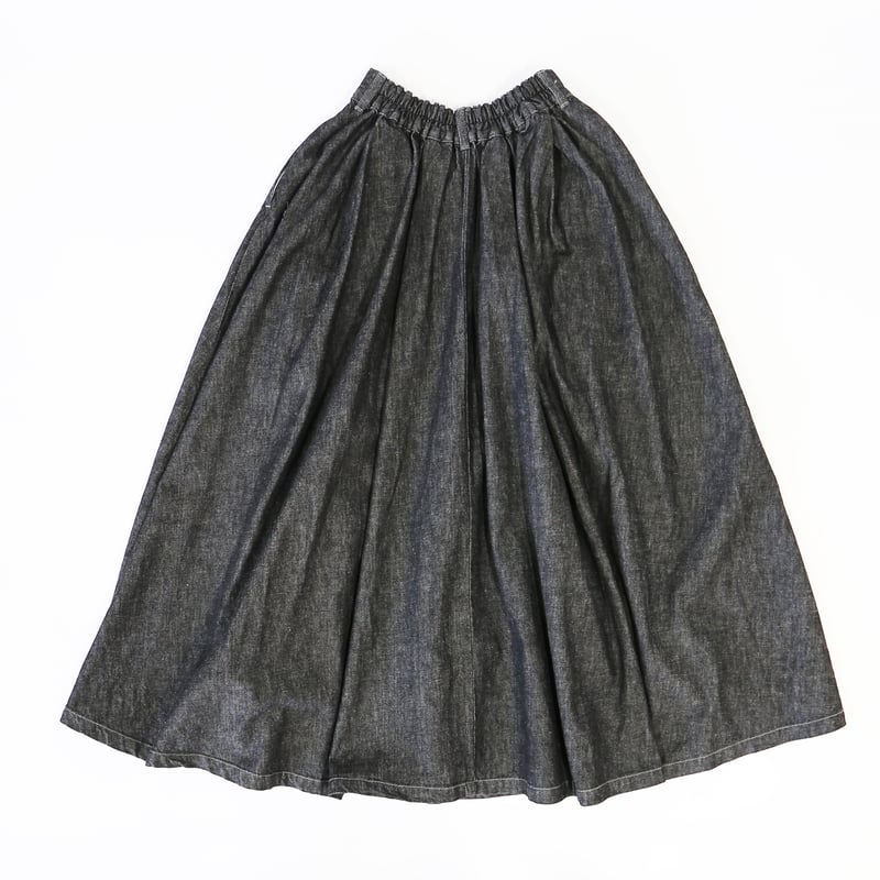 Carmen様ブラック1スカート BLACK DENIM CARMEN SKIRT / BLACK ONE WASH ブラックデ