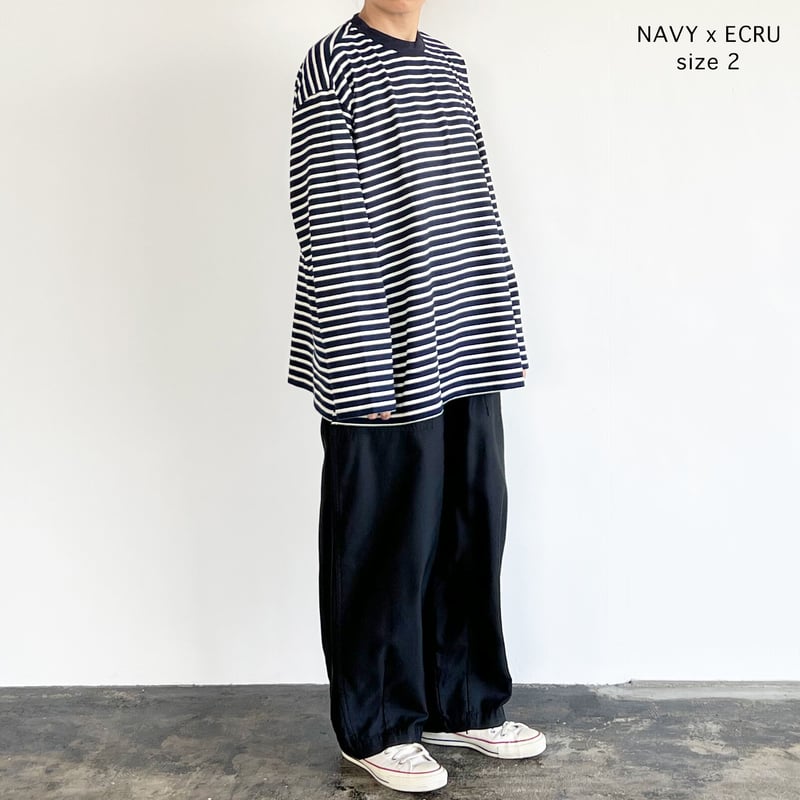 JUMBO L/S STRIPED TEE ボーダー ジャンボ長袖Tシャツ A52304