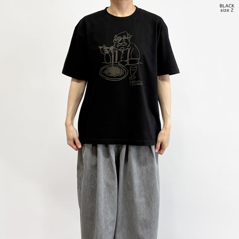 PRINTED BOX TEE【FRONT/FOODIE MAN】 プリントTシャツ A52