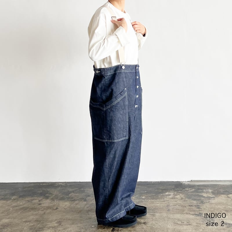 【ハーベスティ】今期新作　サスペンダーガーデンパンツ 　ワンウォッシュ 179590396_o1.jpg?